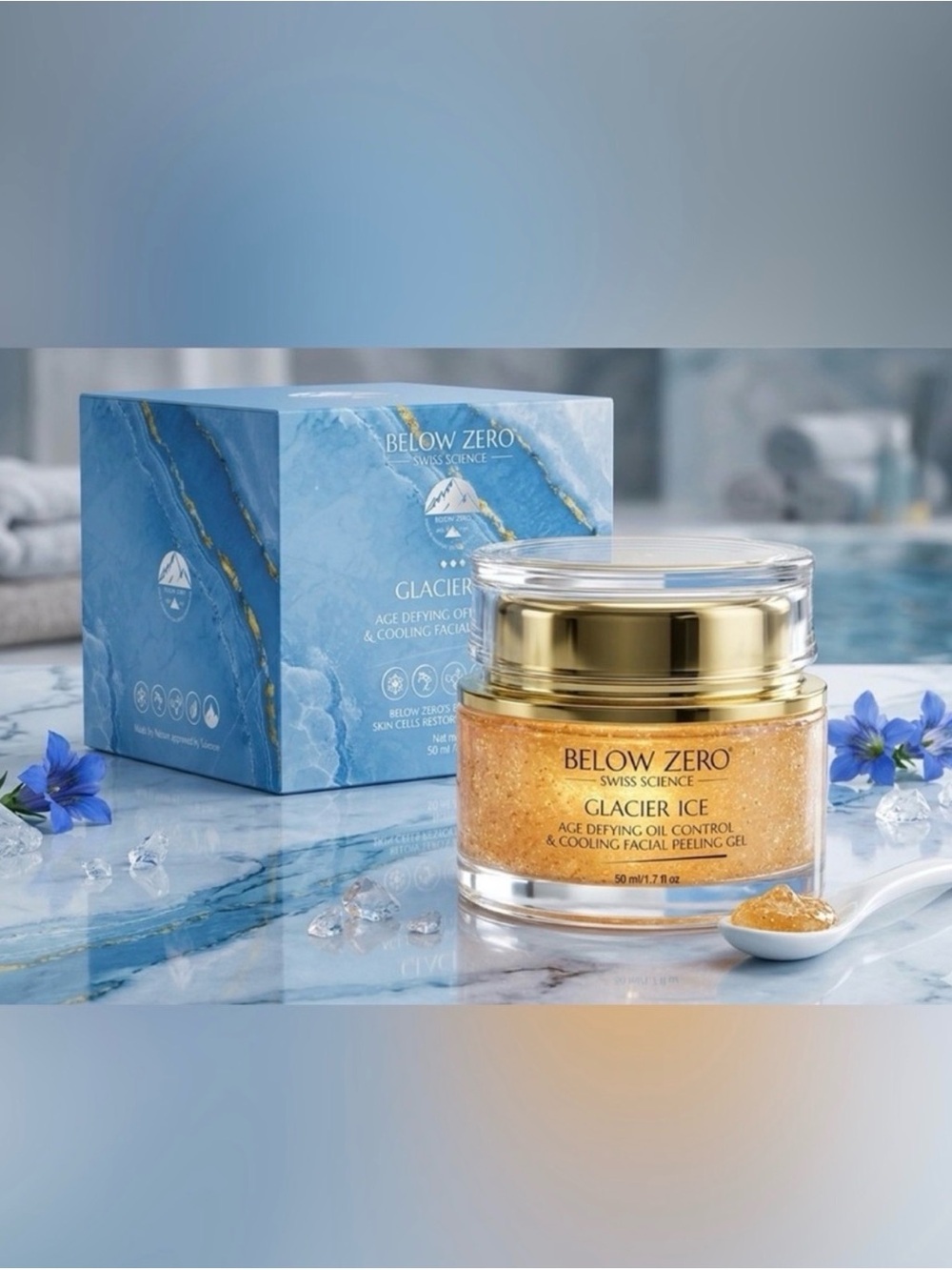 Below Zero Arctic Fresh Cooling Facial Peeling Gel ~ Retail $400